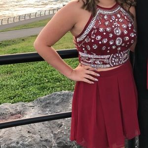 2 piece Homecoming dress